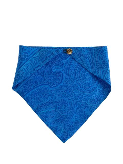 ETRO paisley button scarf - Blue - zdjęcie produktu nr 2