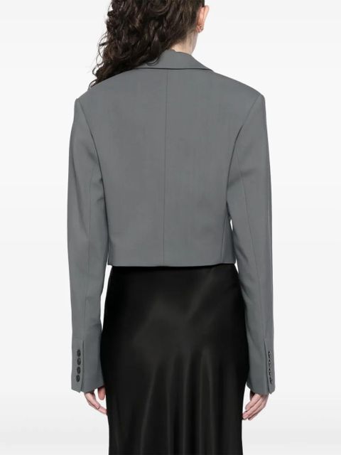 Nanushka cropped boxy fit blazer - Grey