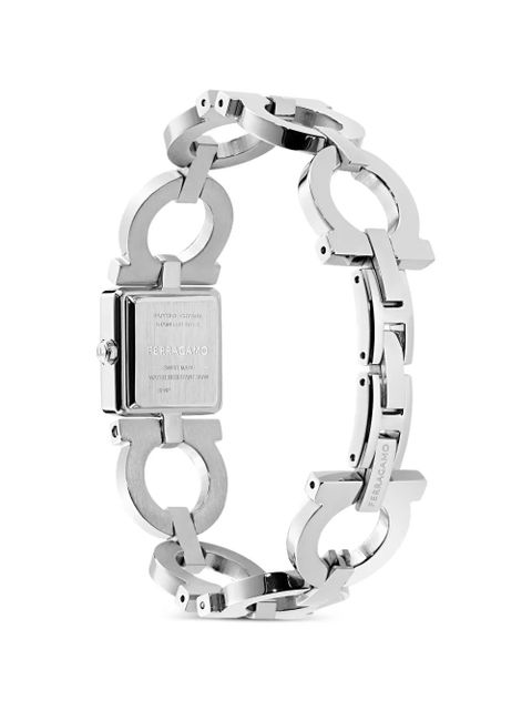 Ferragamo Double Gancini 19mm watch - Silver