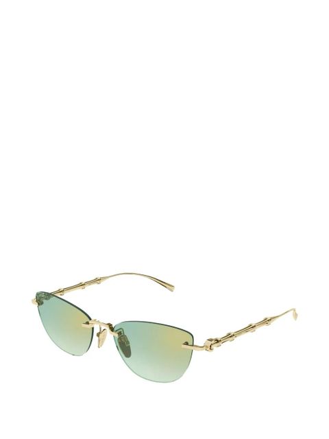 Gucci Eyewear cat-eye sunglasses - Gold - zdjęcie produktu nr 2