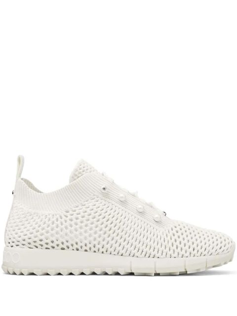Jimmy Choo Veles pearl-embellished sneakers - White - zdjęcie produktu nr 1