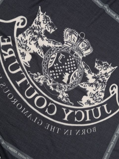Juicy Couture chusta Pashmina damska kolor czarny wzorzysta AIJFO8612WPO - zdjęcie produktu nr 2