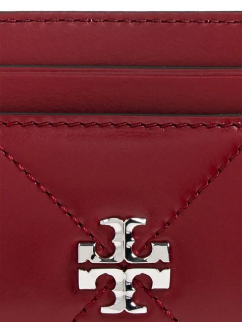 Tory Burch quilted-design card holder - Red