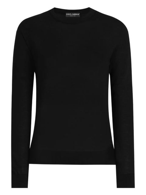 Dolce & Gabbana long-sleeve crew-neck sweater - Black - zdjęcie produktu nr 1