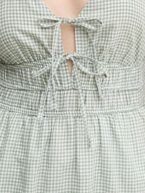 Hollister Co. sukienka bawełniana kolor zielony mini rozkloszowana KI359-5054