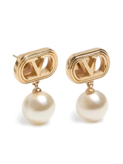 Valentino Garavani Ovalette drop earrings - Gold