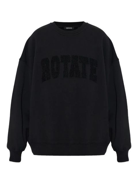 ROTATE BIRGER CHRISTENSEN embossed-logo sweater - Black - zdjęcie produktu nr 1