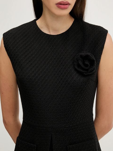 HUGO sukienka kolor czarny mini rozkloszowana 50542626