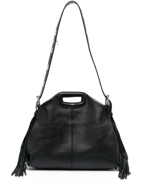 Maje Miss M leather shoulder bag - Black - zdjęcie produktu nr 1