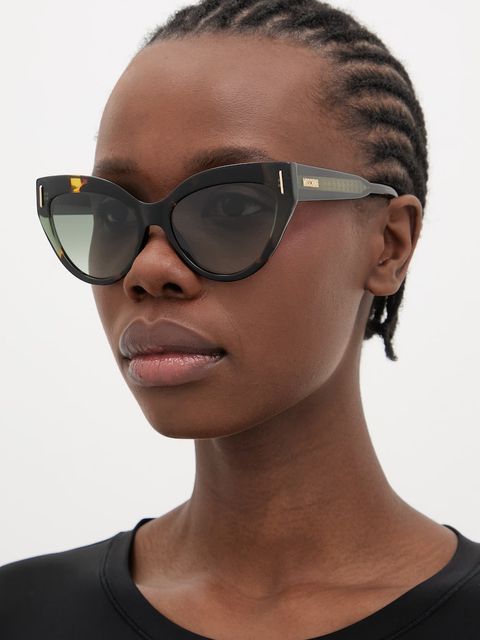 Moschino okulary przeciwsłoneczne kocie oczy damskie - zdjęcie produktu nr 1