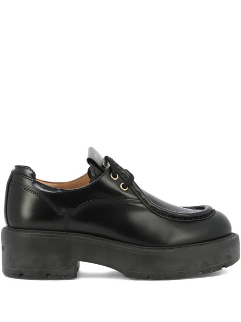 Miu Miu 55mm platform lace-up shoes - BLACK - zdjęcie produktu nr 1