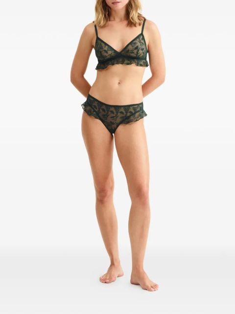 ERES Seigle ruffled briefs - Green