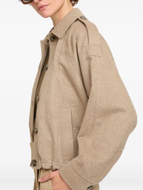Yves Salomon button cashmere jacket - Neutrals