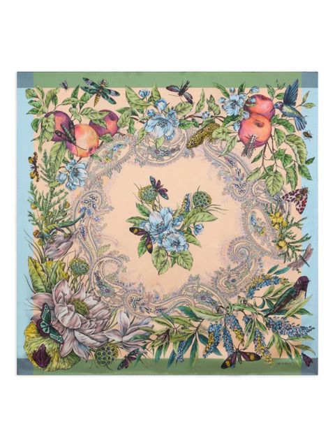 ETRO floral silk scarf - Neutrals - zdjęcie produktu nr 1