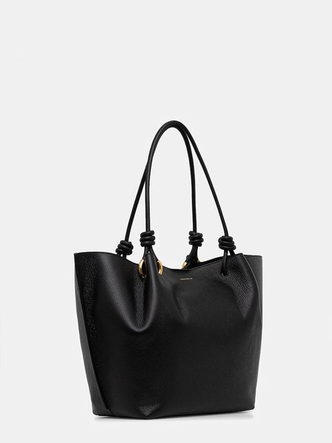 Coccinelle torebka skórzana FINN kolor czarny E1 U07 11 01 01 - zdjęcie produktu nr 2