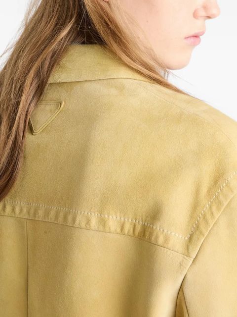Prada suede caban jacket - Yellow