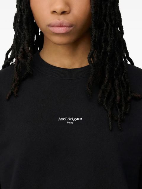 Axel Arigato logo-print organic cotton sweatshirt - Black