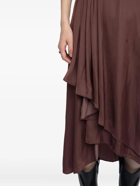 Zadig&Voltaire Randall V-neck midi dress - Brown