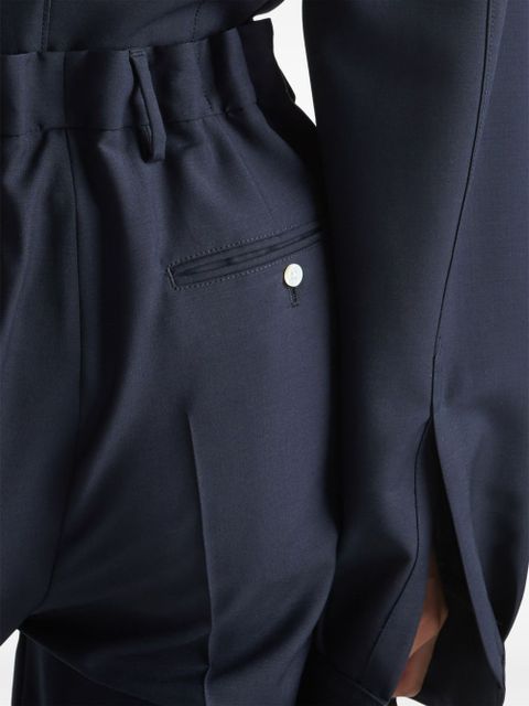 Prada pressed-crease tailored trousers - Blue
