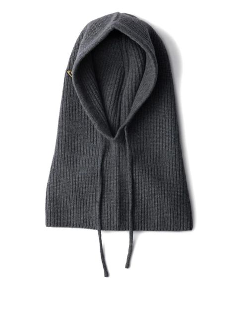 Prada triangle-logo balaclava - Grey - zdjęcie produktu nr 1