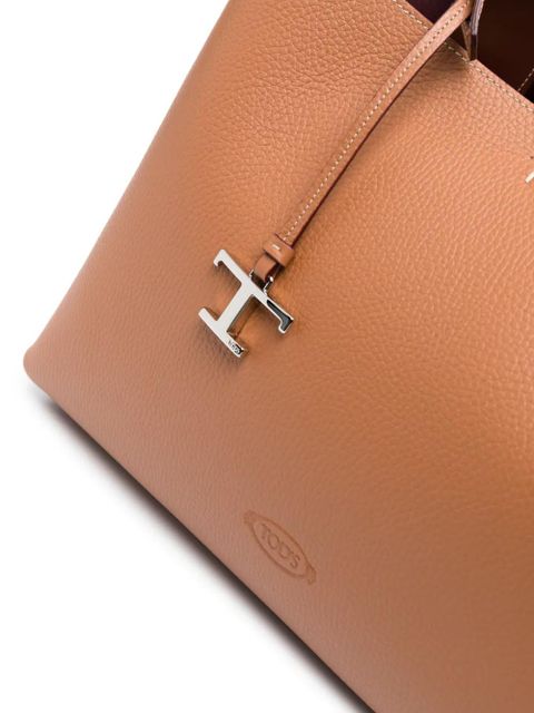 Tod's T Timeless leather tote bag - Brown