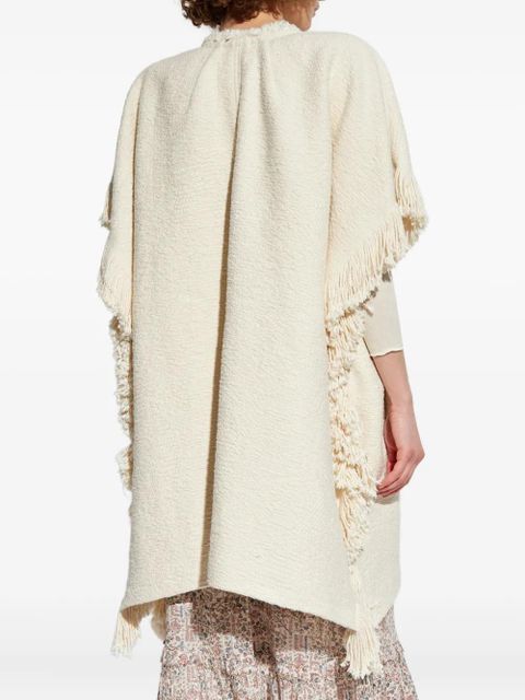 ISABEL MARANT Greya fringed coat - Neutrals