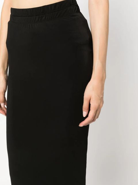 WARDROBE.NYC elasticated-waistband maxi skirt - Black