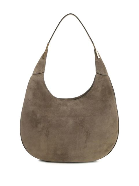 Savette suede crescent shoulder bag - Neutrals