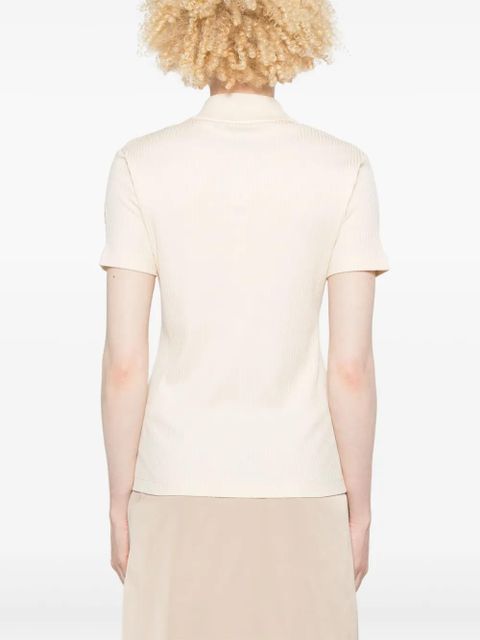 Moncler beaded polo top - Neutrals