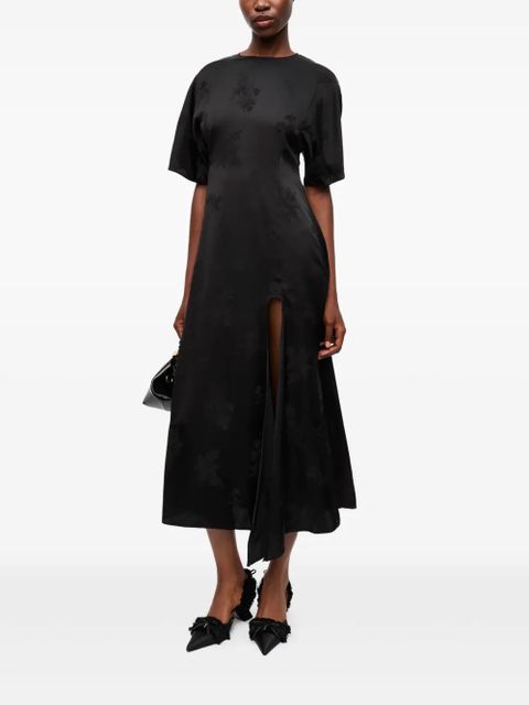 GANNI floral-jacquard dress - Black - zdjęcie produktu nr 2