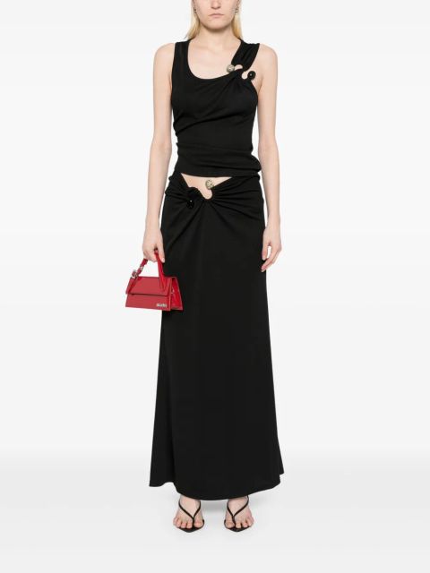 Christopher Esber S-buckle scoop tank top - Black