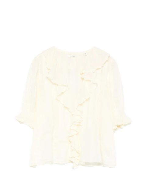 DÔEN Henri ruffled blouse - Yellow - zdjęcie produktu nr 1