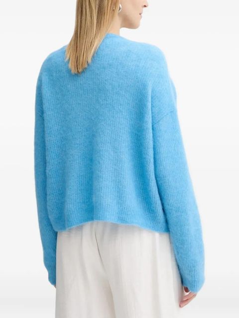 American Vintage logo-patch buttoned cardigan - Blue - zdjęcie produktu nr 2