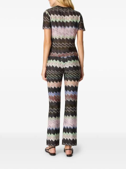 Missoni snake-pattern trousers - Black