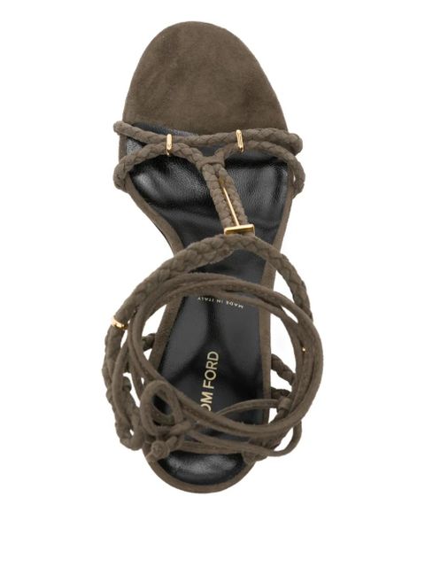 TOM FORD 85mm Lily sandals - Green