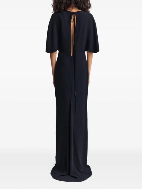 16Arlington Dona cape-sleeve maxi dress - Black