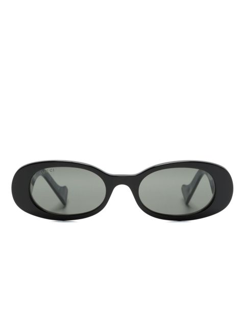 Gucci Eyewear GG oval-frame sunglasses - Black - zdjęcie produktu nr 1