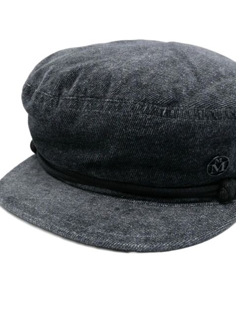 Maison Michel logo-plaque beret - Grey - zdjęcie produktu nr 2