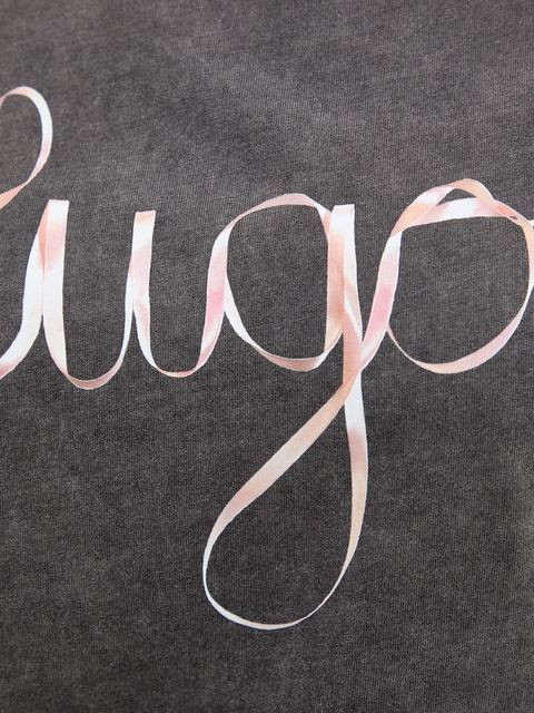 HUGO t-shirt bawełniany Damacia_5