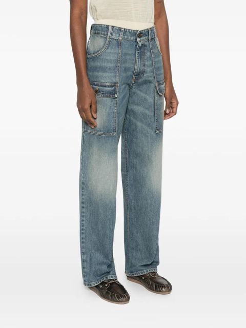 Miu Miu blue cargo jeans