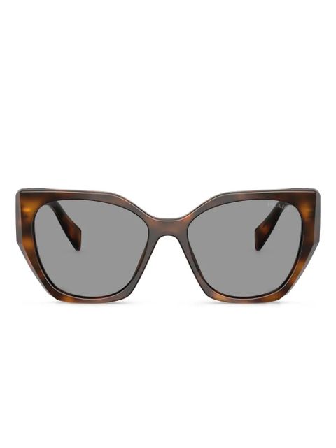 Prada Eyewear geometric-frame sunglasses - Brown - zdjęcie produktu nr 1