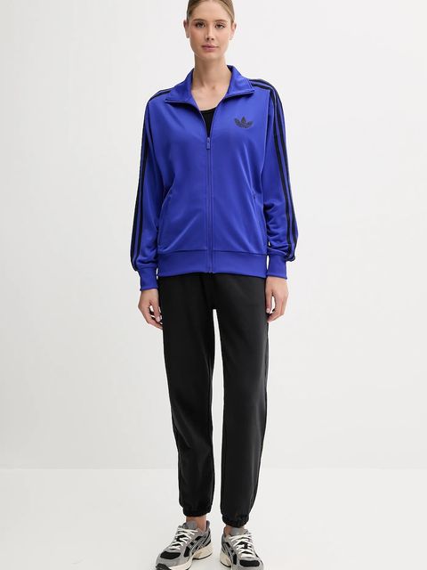 adidas Originals bluza Firebird damska kolor niebieski z aplikacją JX6462 - zdjęcie produktu nr 2