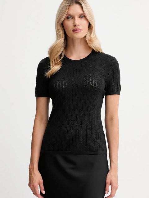 Calvin Klein t-shirt damski kolor czarny LV044D308G - zdjęcie produktu nr 1