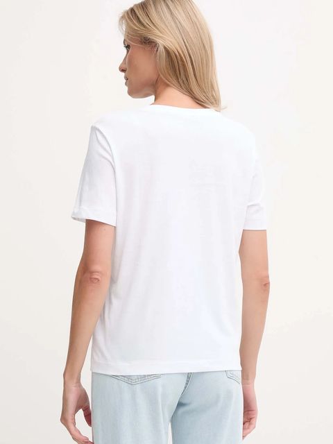 Calvin Klein Jeans t-shirt bawełniany 2-pack damski kolor pomarańczowy LV047C906G