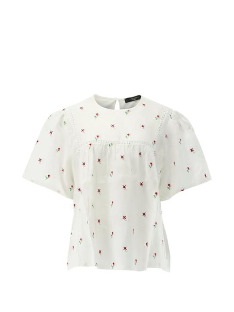 Weekend Max Mara floral embroidered top - White - zdjęcie produktu nr 1