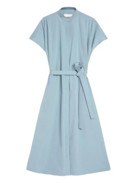 Jil Sander Poplin belted cotton dress - Blue - zdjęcie produktu nr 1