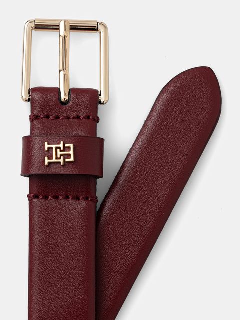Tommy Hilfiger pasek damski kolor bordowy AW0AW17756 - zdjęcie produktu nr 2