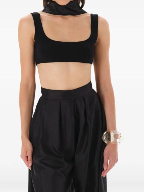 MANURÍ Bazar pleated trousers - Black