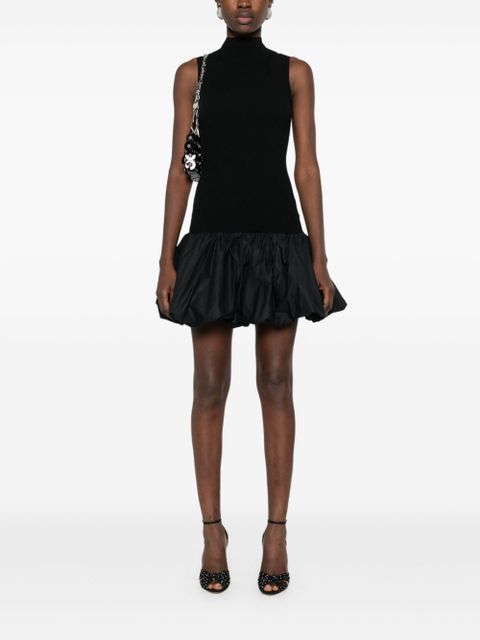 ROTATE BIRGER CHRISTENSEN ribbed-knit mini dress - Black