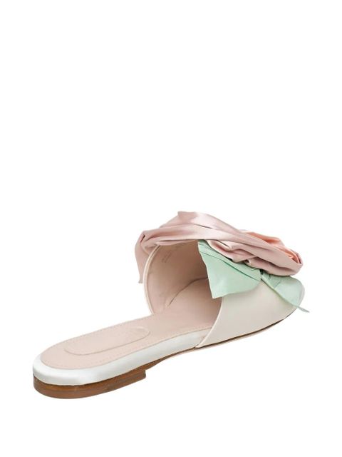Simone Rocha pressed rosette sandals - White
